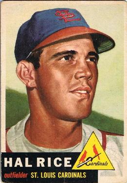 1953 Topps #93 Hal Rice Front