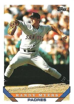 1993 Topps #302 Randy Myers Front