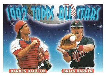 1993 Topps #408 Darren Daulton / Brian Harper Front