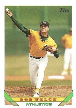 1993 Topps #705 Bob Welch Front