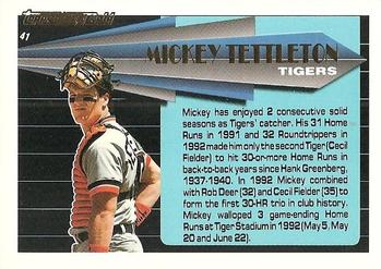 1993 Topps - Black Gold #41 Mickey Tettleton Back