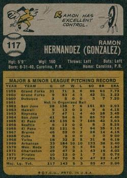 2022 Topps Heritage - 50th Anniversary Buybacks #117 Ramon Hernandez Back