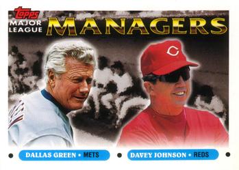 1993 Topps Traded #36T Dallas Green / Davey Johnson Front