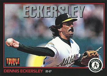 1993 Triple Play #9 Dennis Eckersley Front