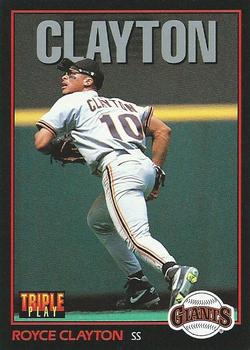 1993 Triple Play #39 Royce Clayton Front