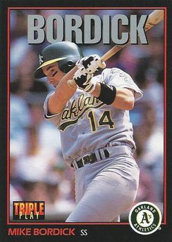 1993 Triple Play #45 Mike Bordick Front