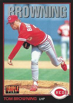 1993 Triple Play #91 Tom Browning Front