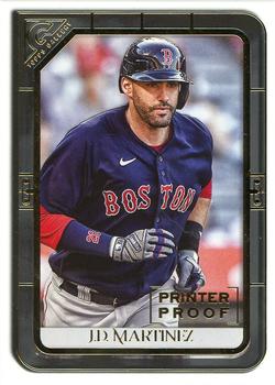 2021 Topps Gallery - Printer Proof #58 J.D. Martinez Front