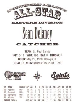 1997 Northern League All-Stars #NNO Sean Delaney Back