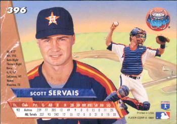 1993 Ultra #396 Scott Servais Back