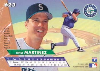 1993 Ultra #623 Tino Martinez Back
