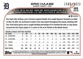 2022 Topps - Gold #488 Eric Haase Back