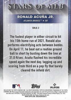 2022 Topps - Stars of MLB #SMLB-2 Ronald Acuña Jr. Back