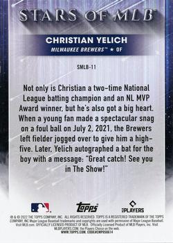 2022 Topps - Stars of MLB #SMLB-11 Christian Yelich Back