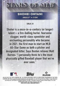2022 Topps - Stars of MLB #SMLB-24 Shohei Ohtani Back