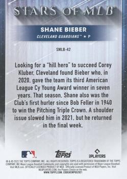 2022 Topps - Stars of MLB #SMLB-42 Shane Bieber Back