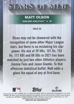 2022 Topps - Stars of MLB #SMLB-50 Matt Olson Back