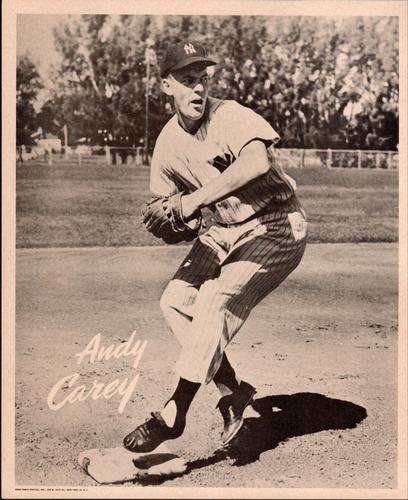1955 New York Yankees Action Photos #NNO Andy Carey Front