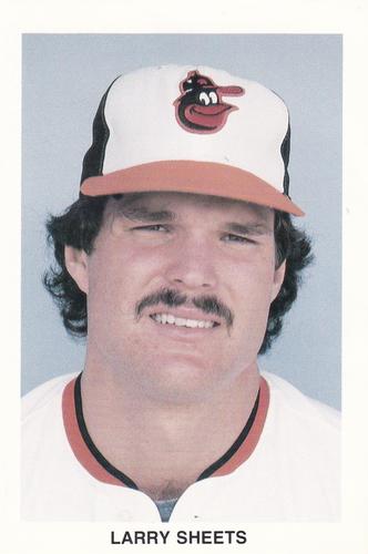1985 Baltimore Orioles Postcards #NNO Larry Sheets Front