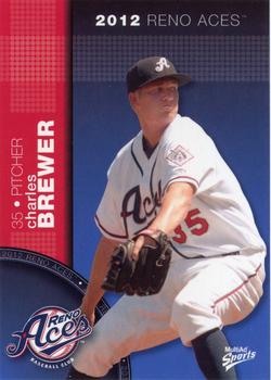 2012 MultiAd Reno Aces #9 Charles Brewer Front