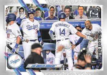 2021 Topps - 70th Anniversary Celebration #201 Los Angeles Dodgers Front
