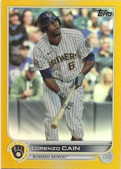 2022 Topps - Gold Foil #442 Lorenzo Cain Front