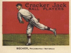 1915 Cracker Jack (E145) #96 Beals Becker Front