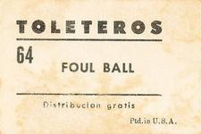 1948-49 Toleteros #NNO Luis Arroyo Back