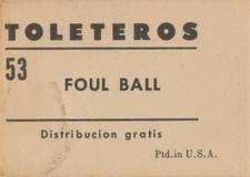 1948-49 Toleteros #NNO Ramon Lasa Back