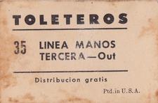 1948-49 Toleteros #NNO Radames Lopez Back