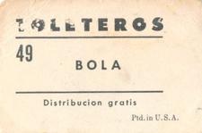 1948-49 Toleteros #NNO Artie Wilson Back
