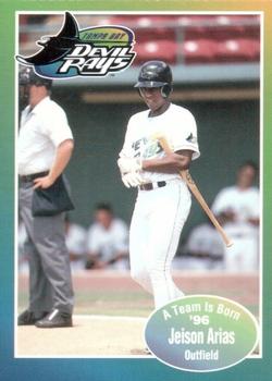1996 Tampa Bay Devil Rays A Team is Born #NNO Jeison Arias Front