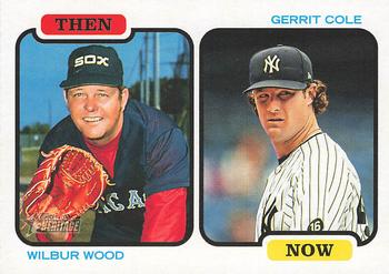 2022 Topps Heritage - Then and Now #TAN-WC Wilbur Wood / Gerrit Cole Front
