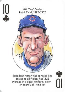 2012 Hero Decks Chicago Cubs Baseball Heroes Playing Cards #10♣ Kiki Cuyler Front