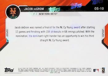 2020-21 Topps Now Off-Season #OS-10 Jacob deGrom Back
