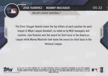 2020-21 Topps Now Off-Season #OS-22 Jose Ramirez / Manny Machado Back
