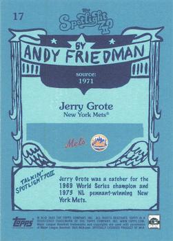 2022 Topps Spotlight 70 II by Andy Friedman #17 Jerry Grote Back