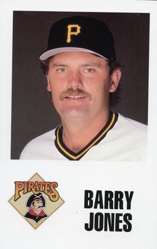 1988 Pittsburgh Pirates Schedule Postcards #NNO Barry Jones Front