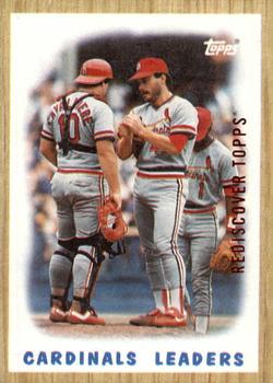 2017 Topps - Rediscover Topps 1987 Topps Stamped Buybacks Bronze #181 Cardinals Leaders Front