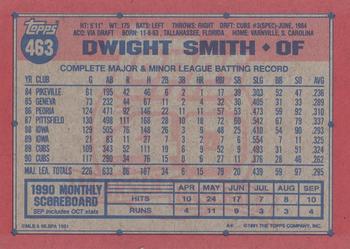 2017 Topps - Rediscover Topps 1991 Topps Stamped Buybacks Bronze #463 Dwight Smith Back