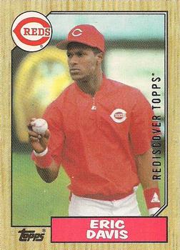 2017 Topps - Rediscover Topps 1987 Topps Stamped Buybacks Silver #412 Eric Davis Front