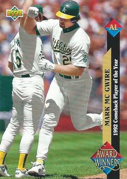 1993 Upper Deck #493 Mark McGwire Front