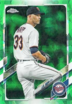 2021 Topps Chrome Update Sapphire Edition - Green #US126 J.A. Happ Front