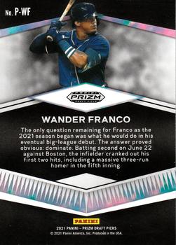 2021 Panini Prizm Draft Picks - Prospects #P-WF Wander Franco Back