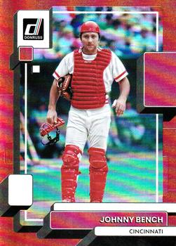 2022 Donruss - Holo Red #195 Johnny Bench Front
