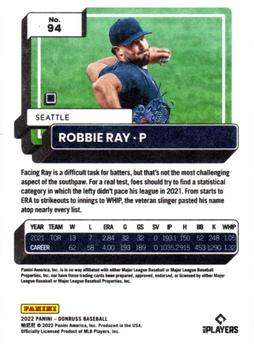 2022 Donruss - Independence Day #94 Robbie Ray Back
