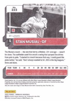 2022 Donruss - Independence Day #223 Stan Musial Back
