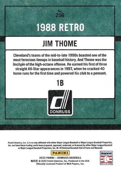 2022 Donruss - Independence Day #256 Jim Thome Back