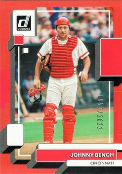 2022 Donruss - Red #195 Johnny Bench Front