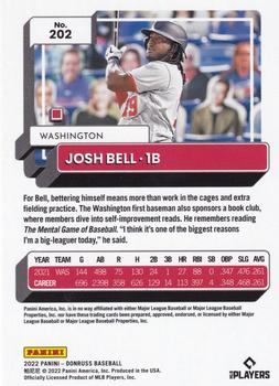 2022 Donruss - Career Stat Line #202 Josh Bell Back